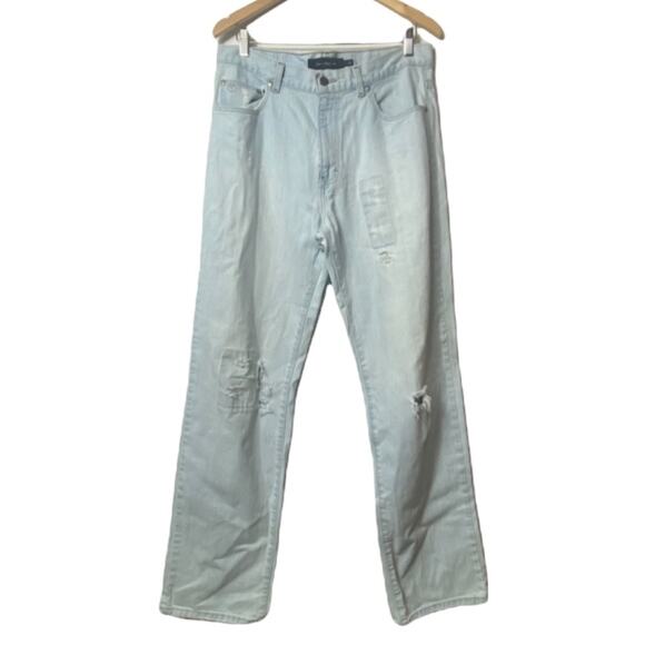 Calvin Klein Jeans Light Wash With Surf Repair Size 33 - Picture 1 of 12